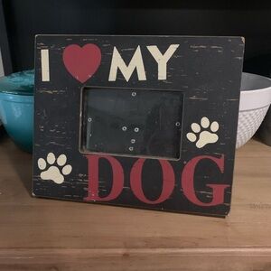 I Love My Dog Picture Frame